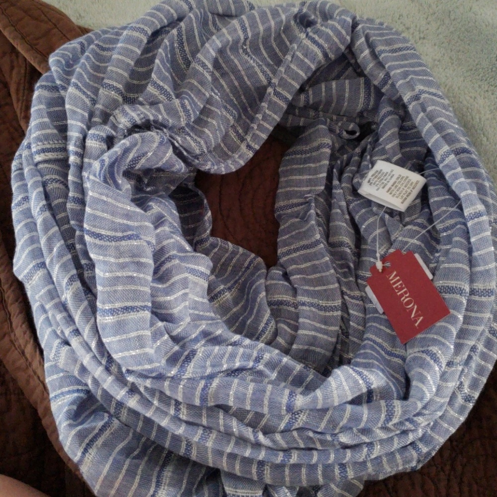 Merona blue infinity scarf